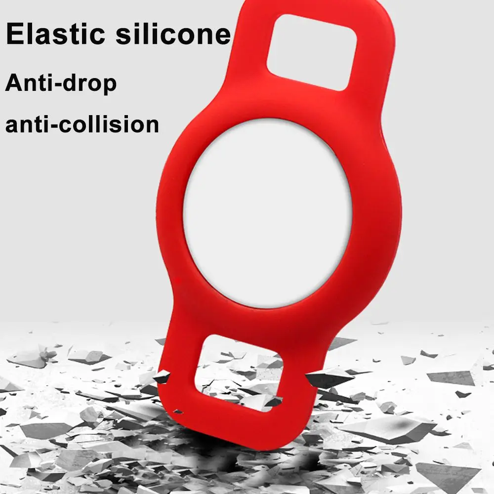 Hollow Airtag Protective Case Air Tag Holder Silicone Pets Anti Lost Locator Tracker Strap Cover For Apple Airtags Accessories