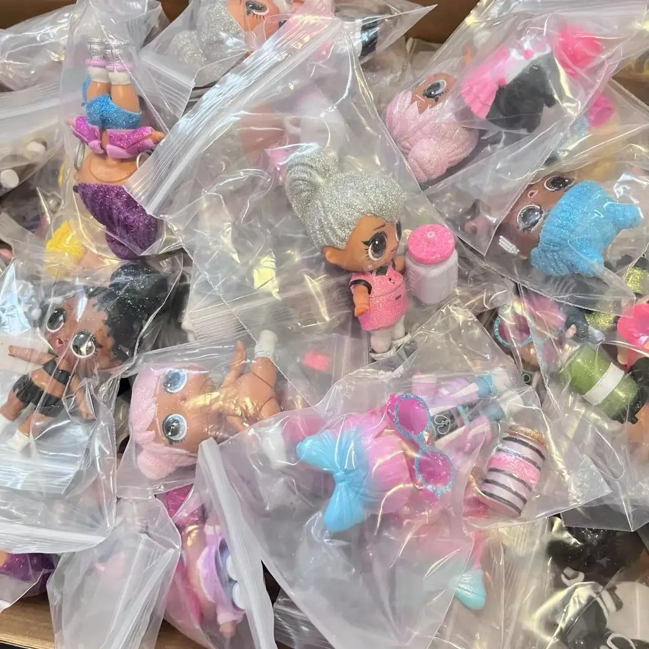 1 Doll + 1 Clothes + 1 Shoes + 1 Baby Bottle + 1 Accessories LOL Doll Original 8cm Big Sisters Girls DIY Toys Gifts - 2