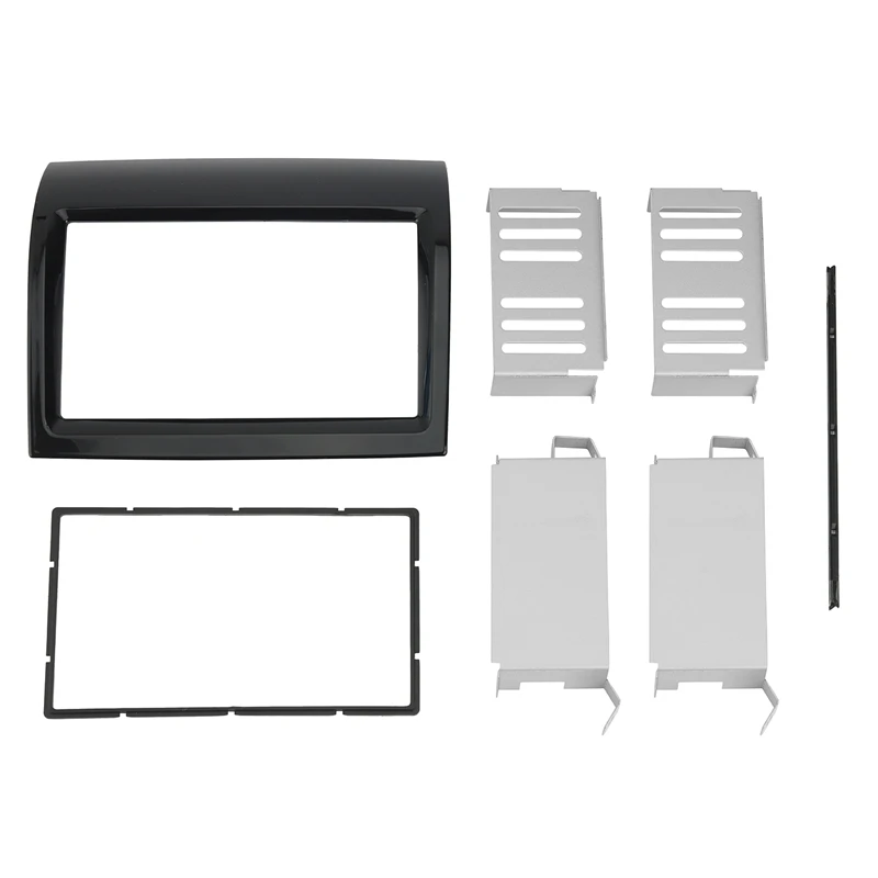 Newdouble Din автомобильный радиоприемник, DVD-плеер, рамка для 2011 FIAT DUCATO, автомобильная стереосистема, панель с креплением, UV, Черная