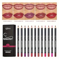 12 Colors Nude Matte Lipstick Pencil Sets Long-lasting Waterproof Lip Pencil High Pigmented Lip Liner Lip Makeup Tools 1