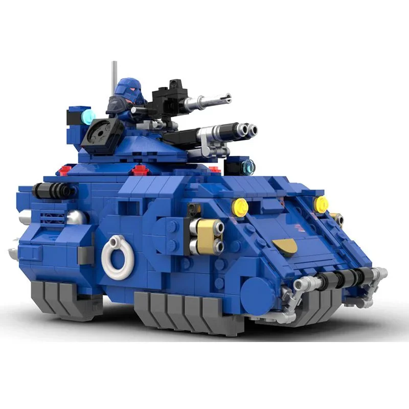 Moc-150434 Compatible Lego Warhammer 40k Middle Age Casting Angle Fighter Tank Mini Particle Assembly Blocks Toy
