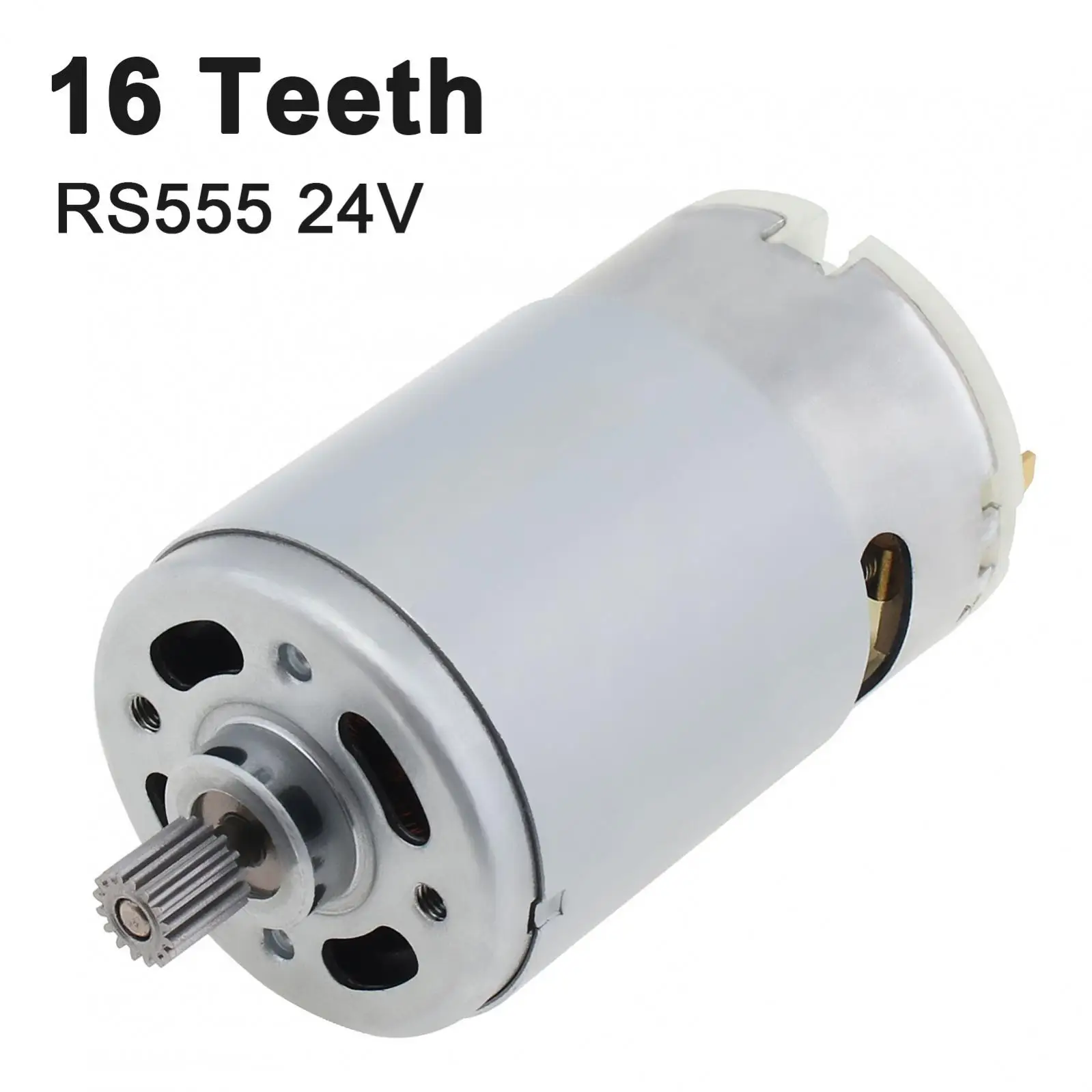 Micro Motor dc com Caixa de Engrenagens de Alto Torque para Chave de Fenda Elétrica 16 Dentes 24v 6300rpm Rs555