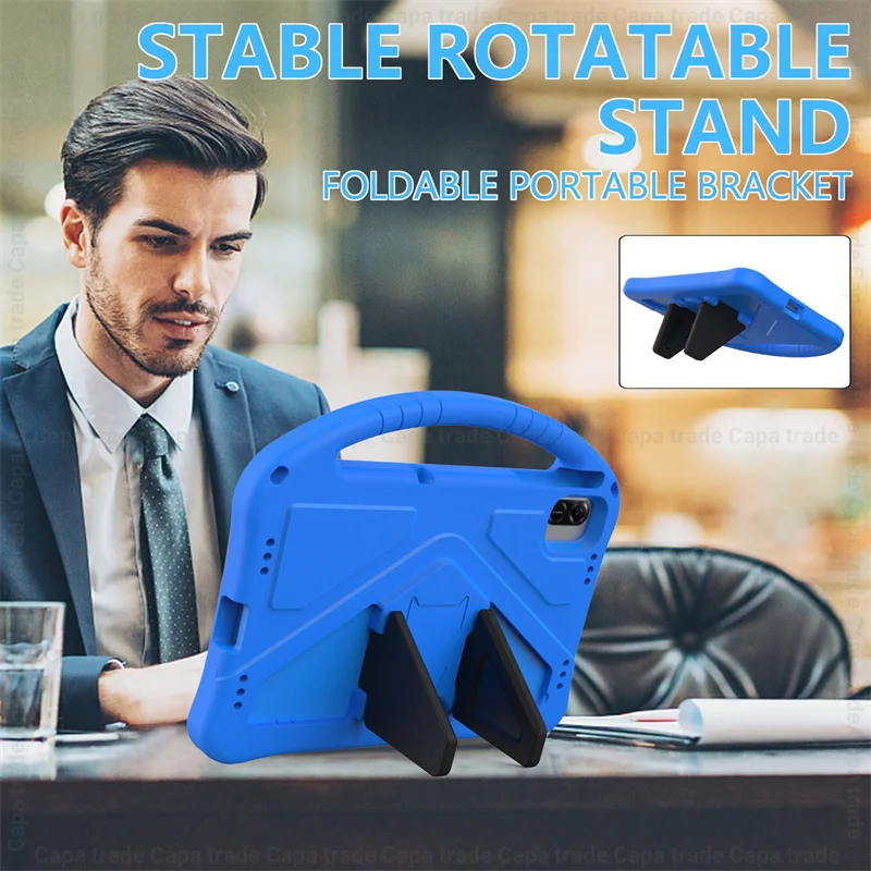 Kids Portable Shockproof Tablet Case with Kickstand, EVA Foam 11 Cover