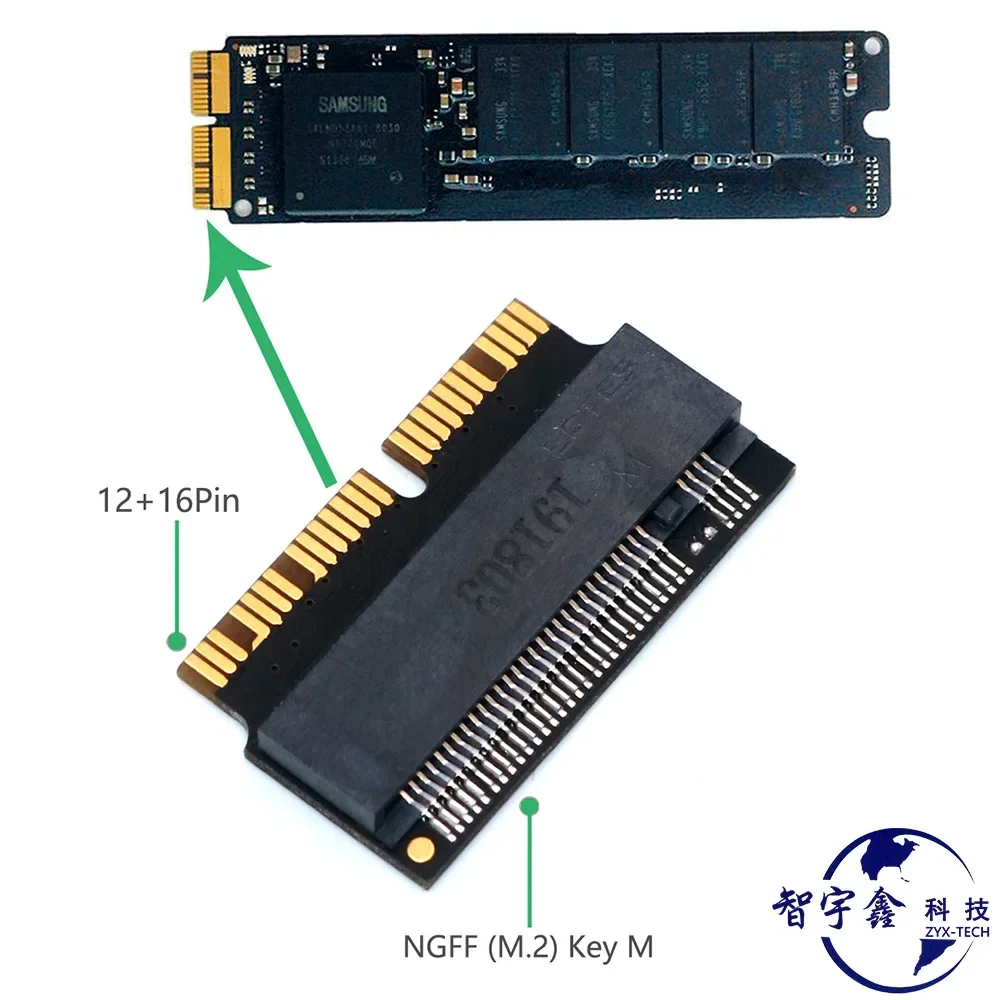 Scheda Adattatore Nvme Pcie M.2 A 2013 2014 2015 Macbook Air Pro Ssd