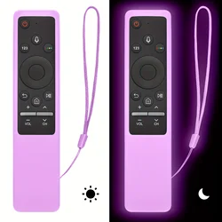 Luminous Protective Silicone Case for Smart TV Remote Control (Luminous Purple)