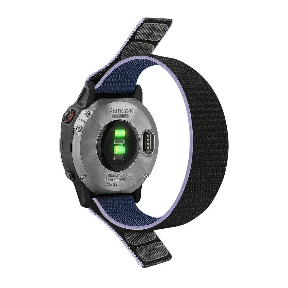 Elastic Nylon Hook and Loop Strap - E Bracelet Watchband