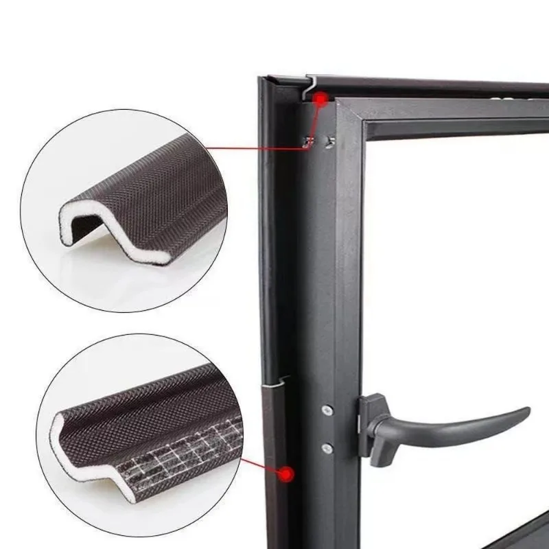 Window Seal Strip 40M S Type Casement Window Seal tape Energy Saving Acustic Foam Weather Stripping Door Gap Filler Noise Reduction