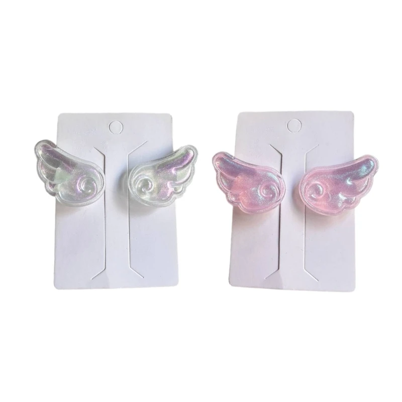 MXMB Wing Bangs Clip Hairpins Ladies Headpieces Angel HairPin Pink Hair Clips