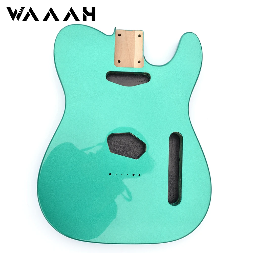 

Metal Green Color Alder Wood TL Guitar Body Style Electric Guitar Body High Gloss Finished for TL Guitar Kits Building Parts