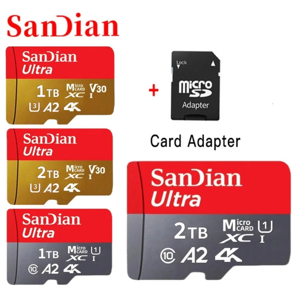 1TB 2TB Micro TF SD Card micro sd card Flash Class 10 Memory For Phone/Cameras/MP3/MP4