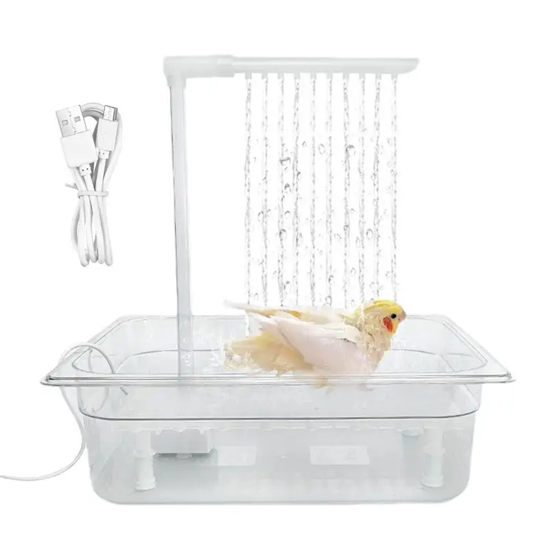 

Ванна для ванны с попугаями, маленькая чаша для ванны с попугаями, многофункциональная модель с несколькими смесителями для очистки маленького среднего попугаев