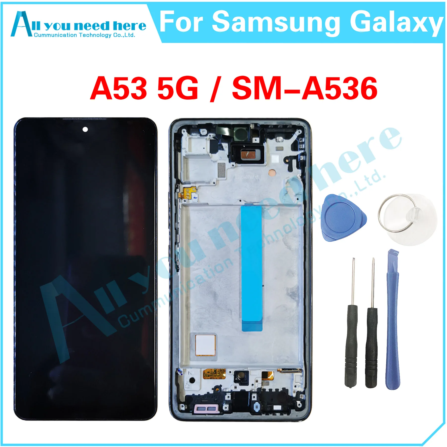 

100% Test For Samsung Galaxy A53 5G A536 A536B A536U A5360 A536E A536V A536W A536N LCD Display Touch Screen Digitizer Assembly