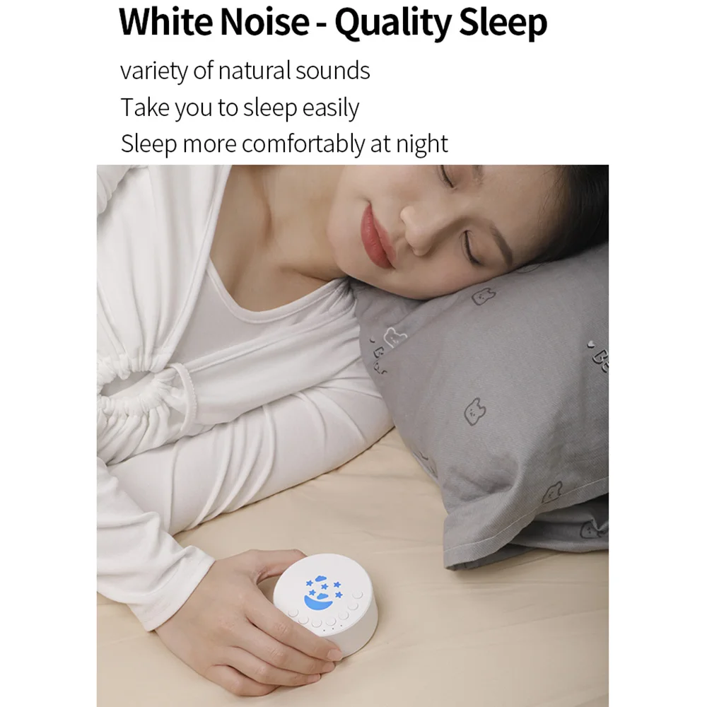 Infant Sleep Sound Machine with Soothing Sounds and Night Light Timer