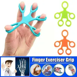 Hand Exerciser Finger Stretcher Grip Strength Wrist Equipment Trainer Hand Fitness Finger Exercise Grips Portable L2w2