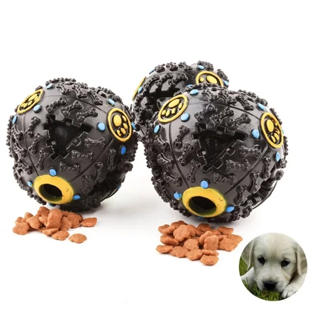 3 Color Squall Ball Pet Food Dropping Ball Pet Puzzle the Toy Dog Toy Sounding Toy Squeaky Ball round 2
