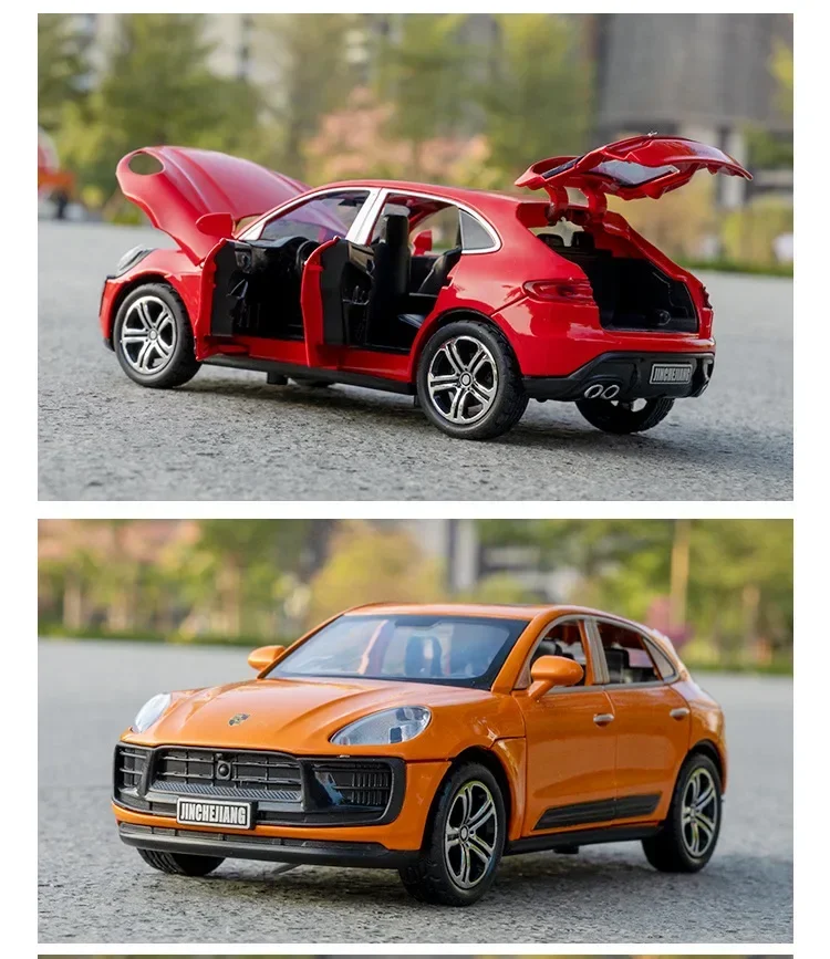 Modèle Réduit Porsche Macan 1:36 - Voiture à Friction Avec Lumières Et Sons, Pour Enfants Et Collectionneurs