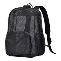 Women's Mesh Breathable Backpack Portable Hollow Casual Outdoor Travel Storage Bag - Image 2