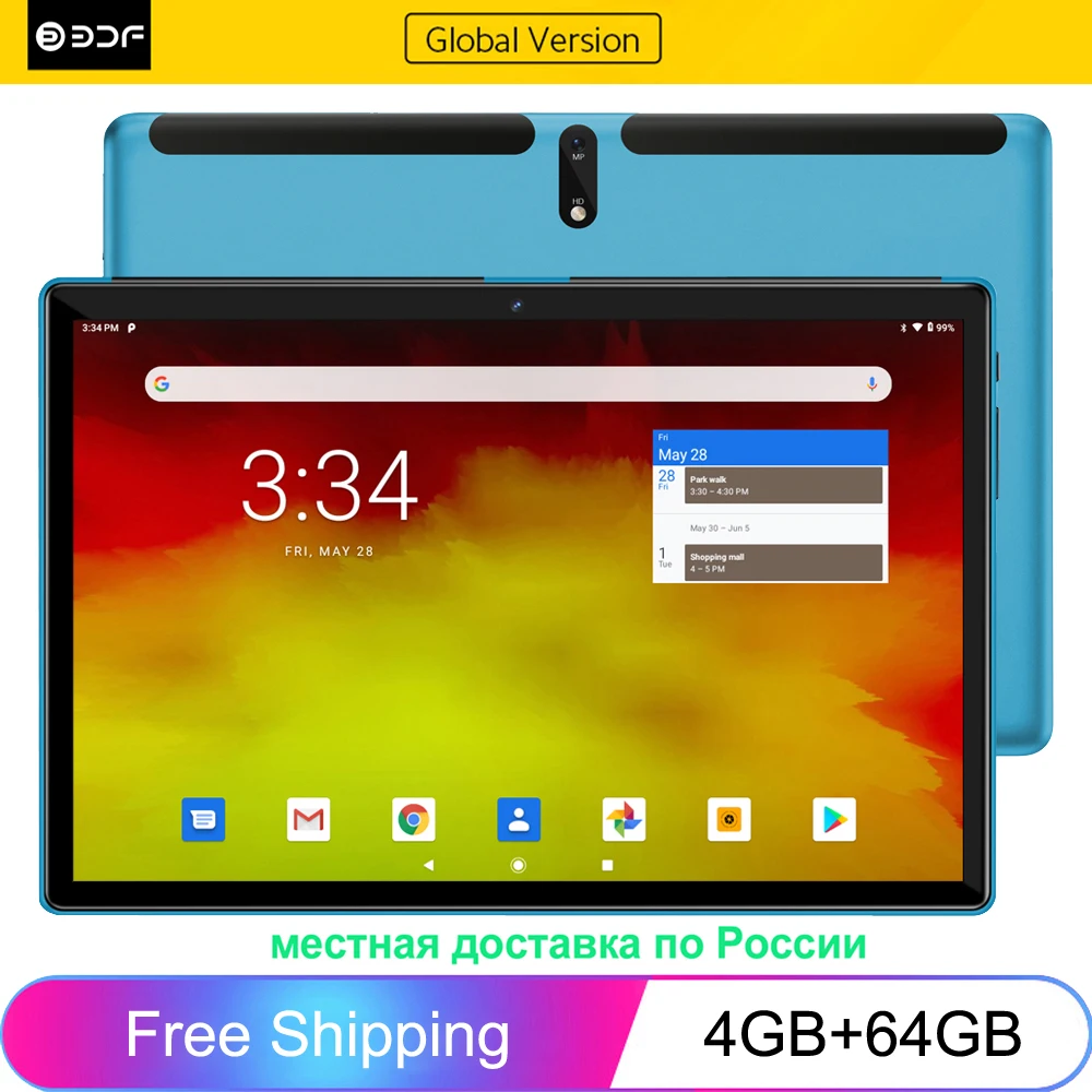 BDF-Global-Version-M107-Android-10-Tablet-Pc-Octa-Core-4GB-64GB-10-1 ...