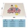 Beavis and Butt Head TV Blanket Flannel Meme Funny Snacks On Graphic Cozy Soft FLeece Bedspread 3