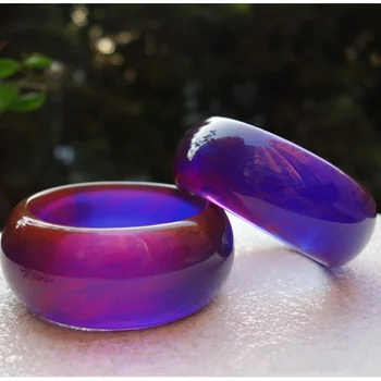 라이브 블루 앰버 밀랍 팔찌 와이드 팔찌, 올드 허니 부다 비즈 팔찌, 그라데이션 블루 보 팔찌 목걸이