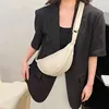 1 قطعة النايلون بلون الصلبة للنساء سعة كبيرة السفر Crossbody نصف القمر اليومية الشارع حزمة مراوح الخصر حقيبة المحافظ وحقائب اليد