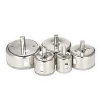14 pièces 3-70mm forets verre trou scie Kit diamant enduit noyau trou scie marbre foret carrelage céramique verre porcelaine forage 6