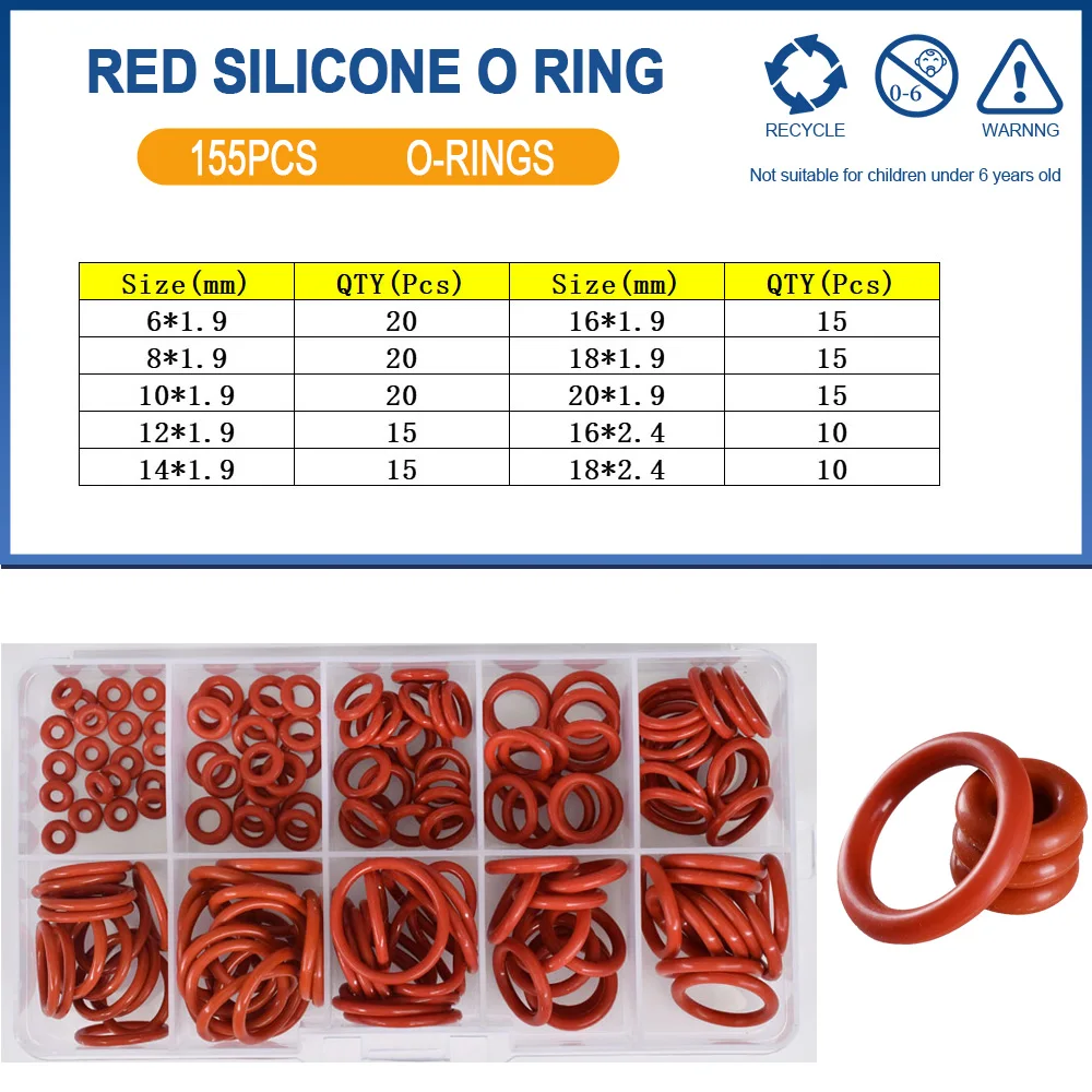 High Temperature Silicone O-Ring Seal Washer