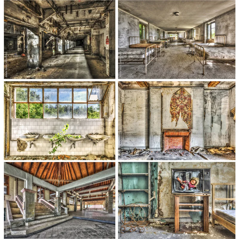 

ZHISUXI Vintage Photo Backdrops Retro Factory Interior Graffiti Old Brick Wall Photography Background Studio Props 211216 PJT-07