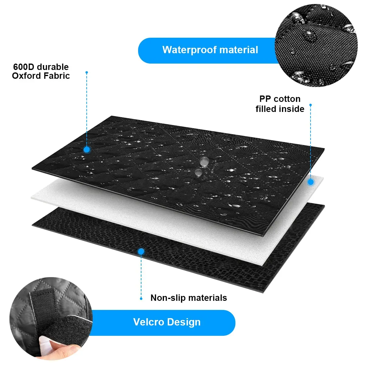 Pet Car Seat Cover Trunk Seat Mat Protector Hammock Fits Most Cars