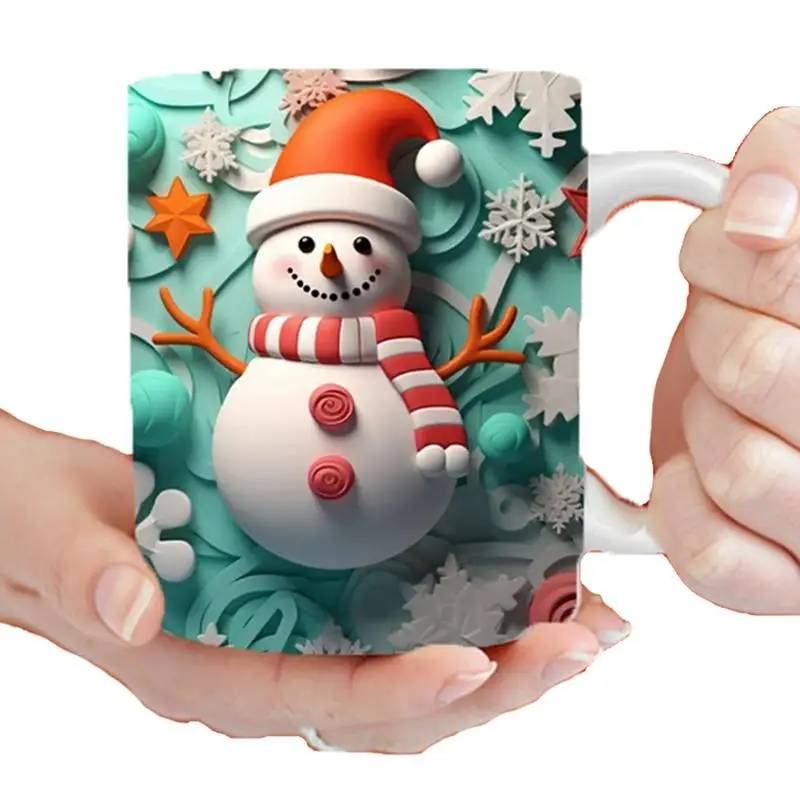

Christmas Coffee Mug Festive Holiday Mug For Christmas Decoration Table Decorations And 11oz Ceramic Mug Christmas Party