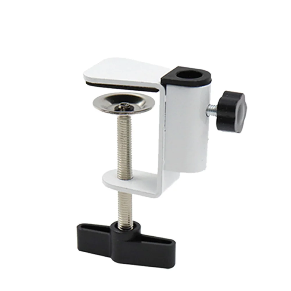 Desktop Mount Clamp With Adjustable Screw Aluminum Alloy Protective Heavy Duty Stand For Microphone Monitor Desktop Lamp Camera
