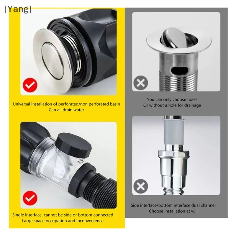 Sink Filter Kitchen Sink Filter Sink Strainer Kitchen Sink Strainer Sink Drain Pipe Flip Top Anti-Odor Drain Pipe Set Kitchen Sink Drain Retractable Deodorizing Filter Flexible Downspout Bathroom Anti Clogging
