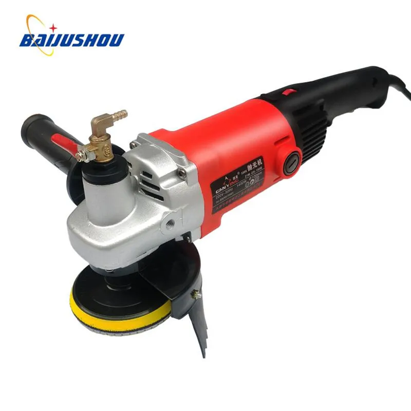 

220v 1400W M14 4" electric stone wet polisher variable speed hand grinder water mill with 8 units 4" wet polishing pad