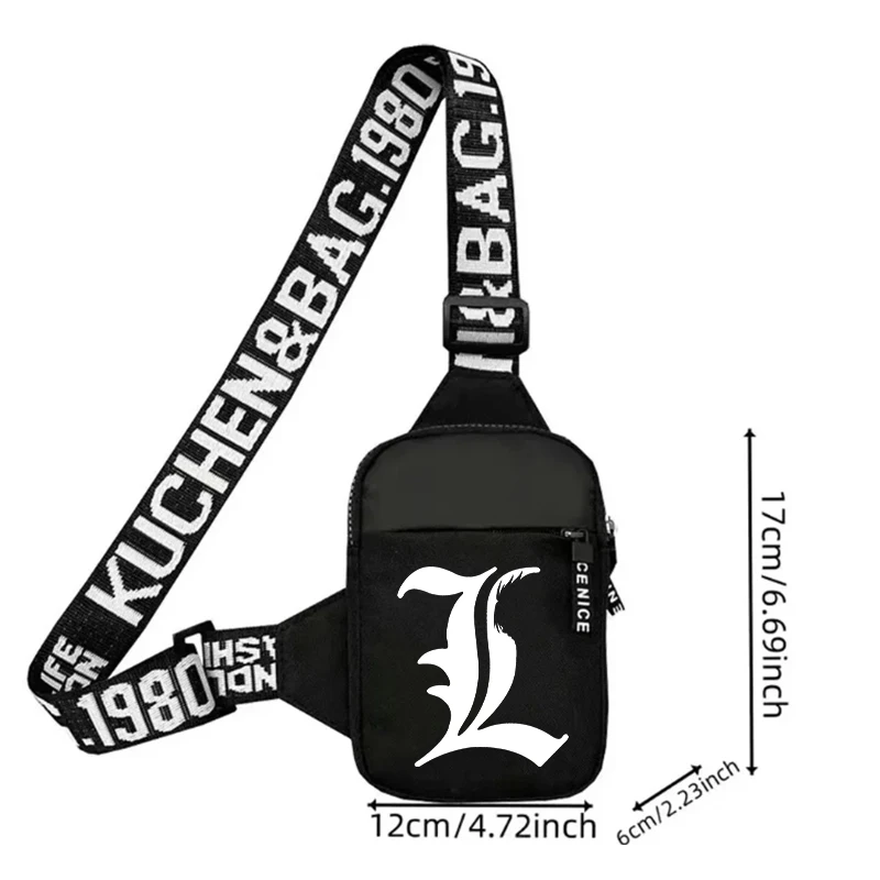 Borsa a Tracolla Cartoon Carina per Uomo Adulto, Sportiva Casual Leggera, Mini Borsa per Telefono con Stampa Anime, Regalo - immagine 4