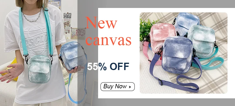 Cute Canvas Small Bag Female 2022 New Japanese Harajuku Diagonal Bag Wild Student Girl Shoulder Bag Bags for Women
