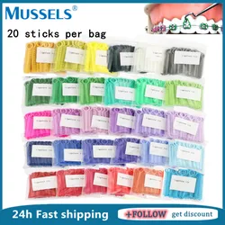 20Sticks=520PCS Dental Orthodontic Elastic Ligature Ties Rubber Bands for Brackets Teeth Braces Dentistry Materials Elastomeric