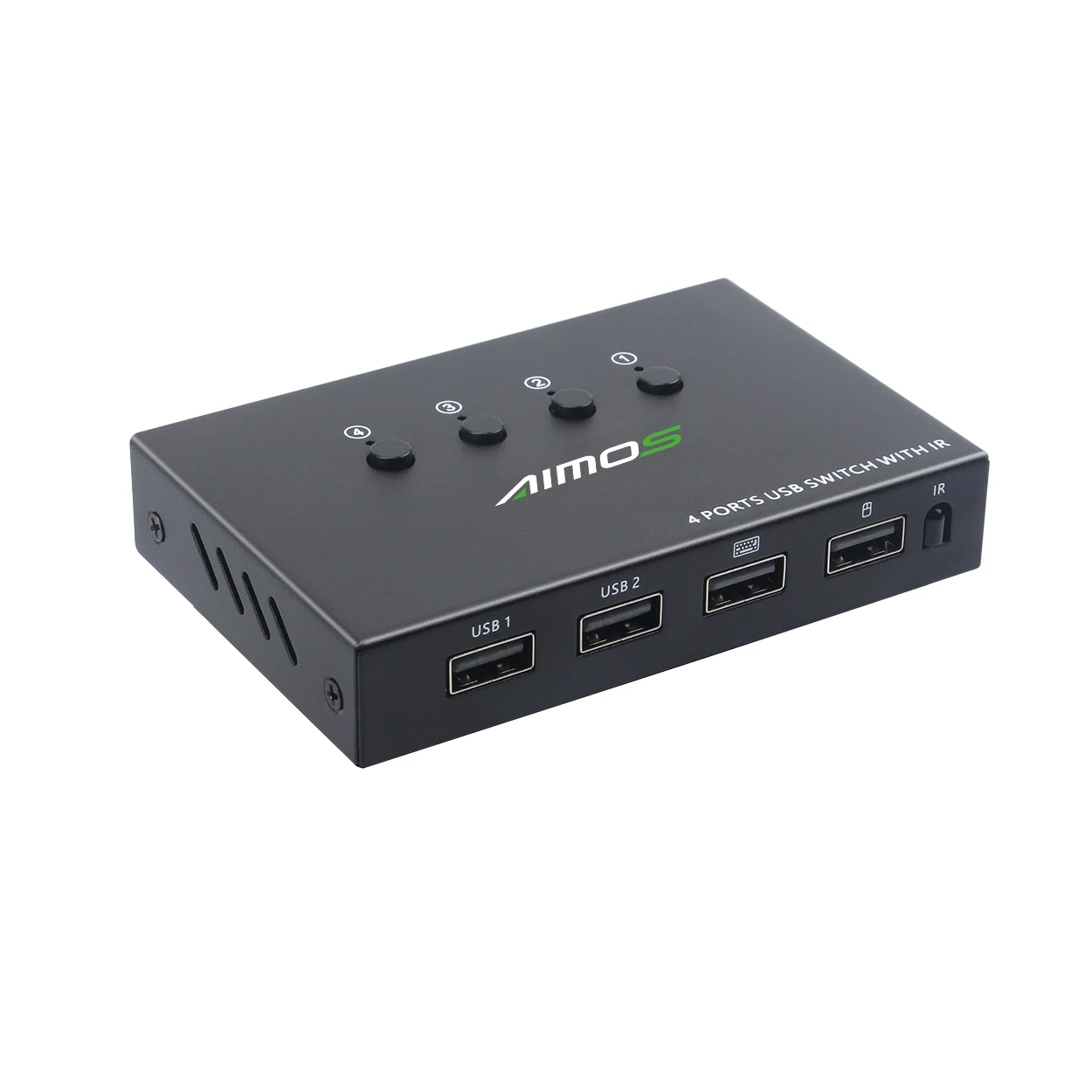 Switch Splitter Box em Saídas Dispositivos Usb Comutador 2.0 para pc Impressora Teclado e Mouse Usb2.0-kvm Comutadores KVM - Imagem 2