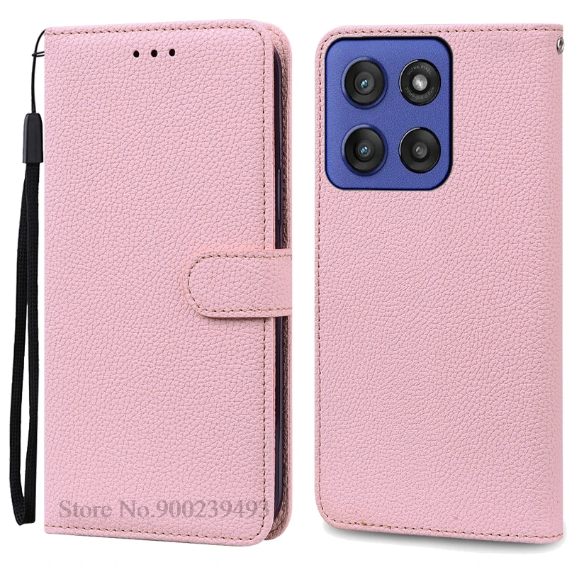 Motorola 5G Leather Wallet Flip Case - Premium Protective Cover