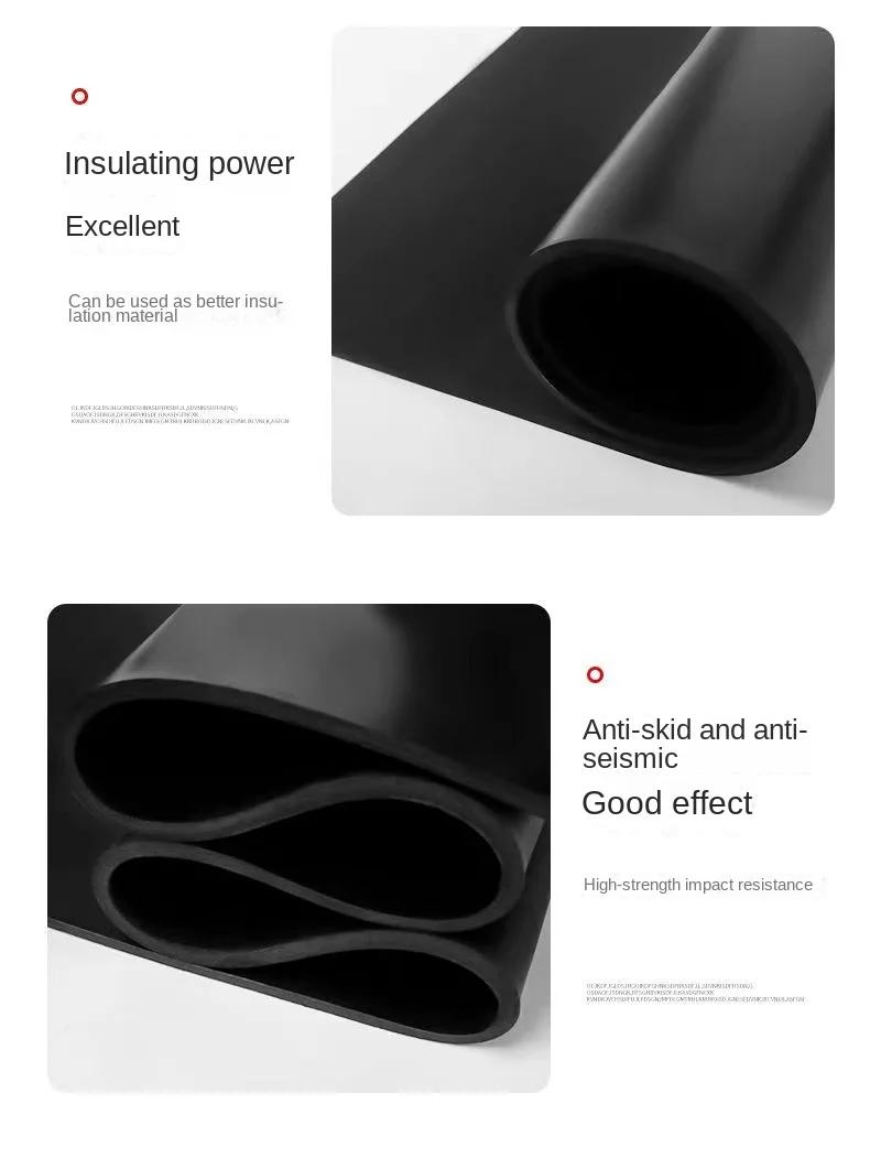 Silicone rubber sheet Thickness 0.1 0.2 0.3 0.5mm thin board High  Temperature Chemical Resistance Black