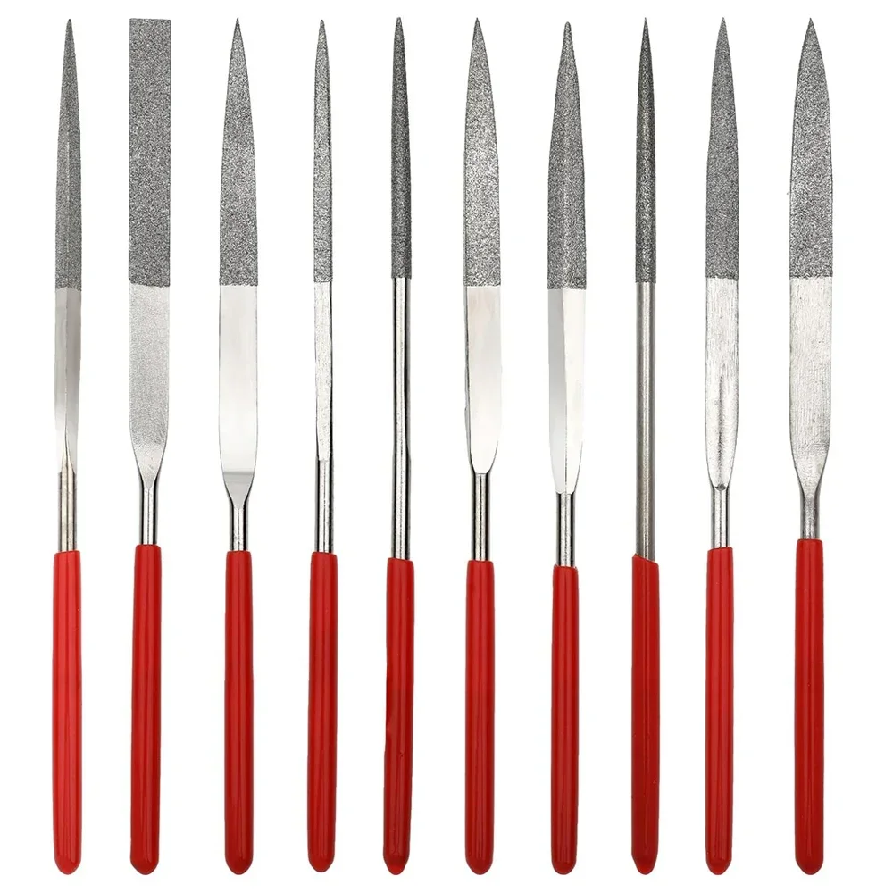 Needle File Set 10Pcs For Stone Glass Metal Carving Craft Hand Tools