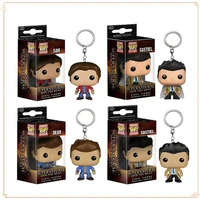 FUNKO POP Keychain Classic Birthday Collection Gift Model Pendant Movie Supernatural Character Backpack Dolls Keychain Pendant 1