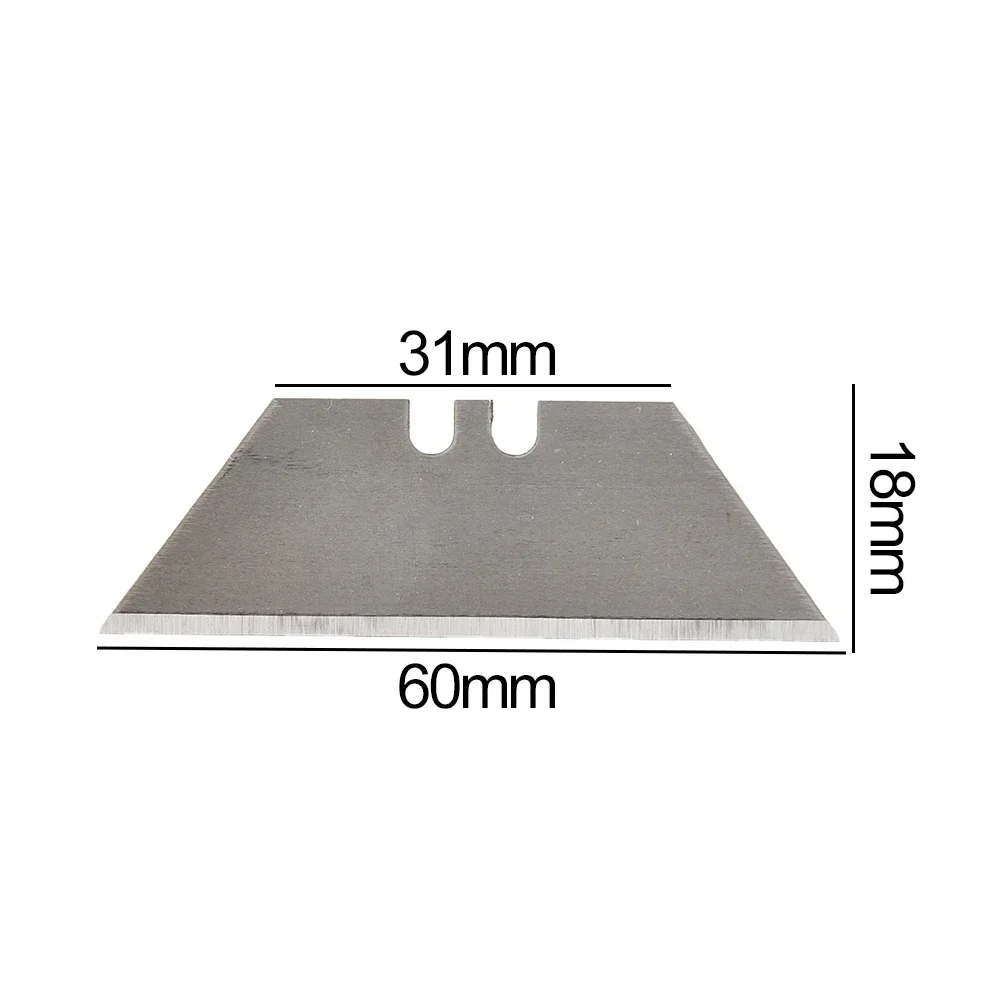 Cutting Knife Trapezoidal Blade Replacement 60&times;18mm Multifunction Art Craft Cutter Tool 20Pcs Set