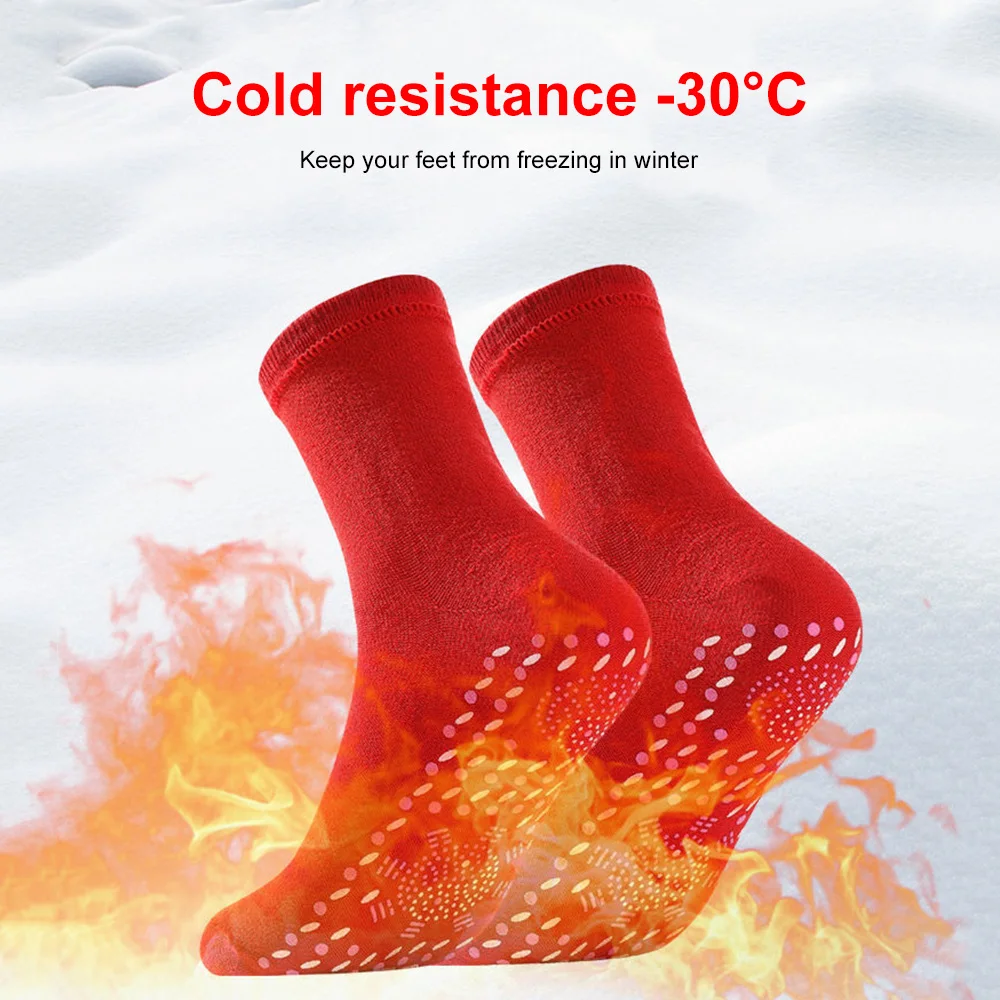 Self-Heating Health Care Socks Breathable Thermal Magnetic Socks Winter Warm Massage Therapy Sock Unisex Outdoor Skiing Sock