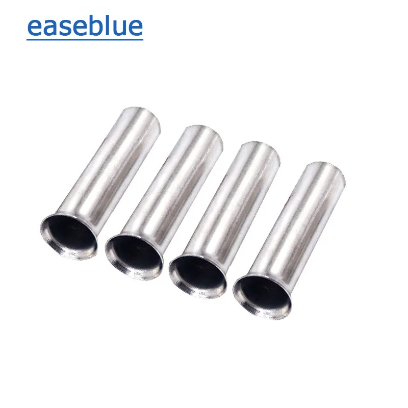 Wire Connectors 100PCS EN Series Non-Insulated Ferrules Electrical Cable Terminal 22-10 AWG