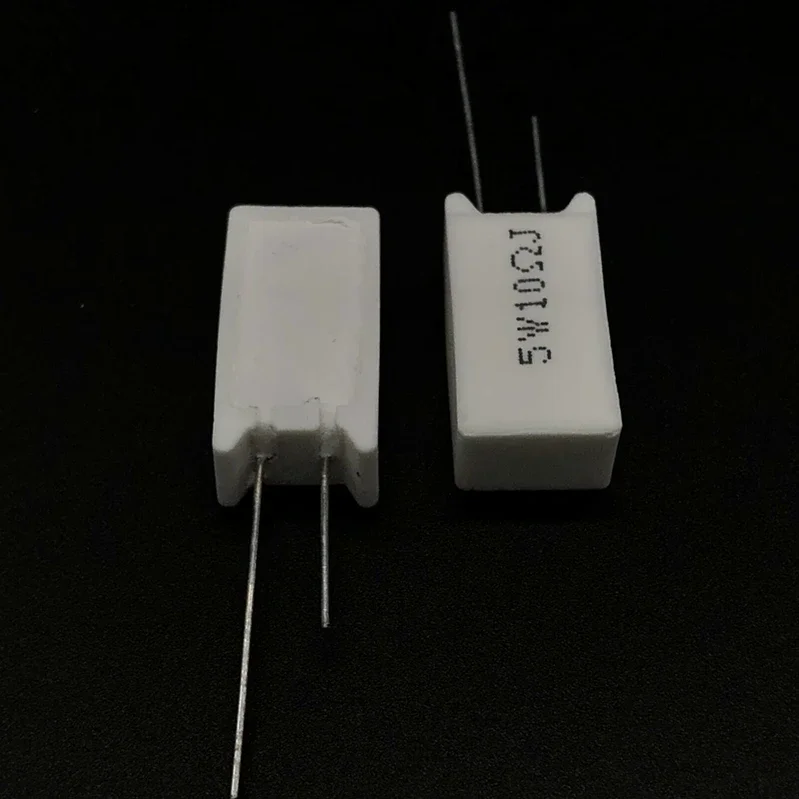 Cement Resistor 5 Pcs 5W Vertical 0.05-100K ohm 5% 0.1R-150R Ceramic