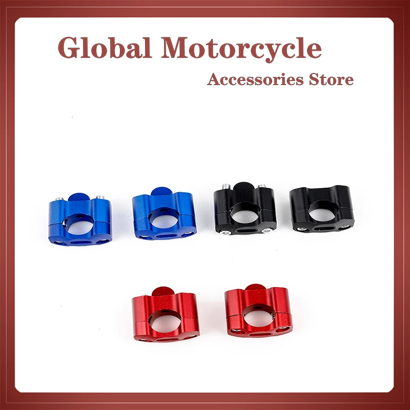 

2 Pieces CNC 22mm 28mm Off road Motorcycle Bar Clamps Handlebar risers Adapter for 7/8" 1-1/8 Pit Dirt motorbike