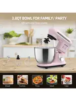 1 шт. миксер, миксер с наклонной головкой, кухонный электрический миксер для теста, для бытовых средств, чаша из нержавеющей стали мощностью 1000 Вт, 4 кварты