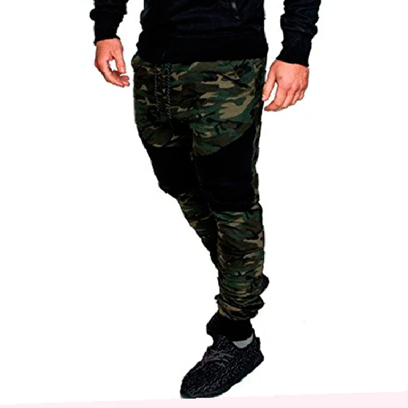 Casual Tactical Cargo Pants Men Multi Pocket Camouflage Sweatpants Men Spring Autumn Pencil Harem Jogger Trousers