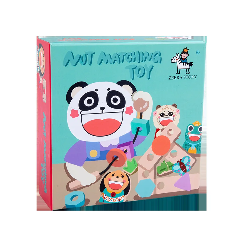 

New Arrival Wooden Disassembling Screws and Nuts Animal Toys Kindergarten Assembling Tools Children's Building Blocks