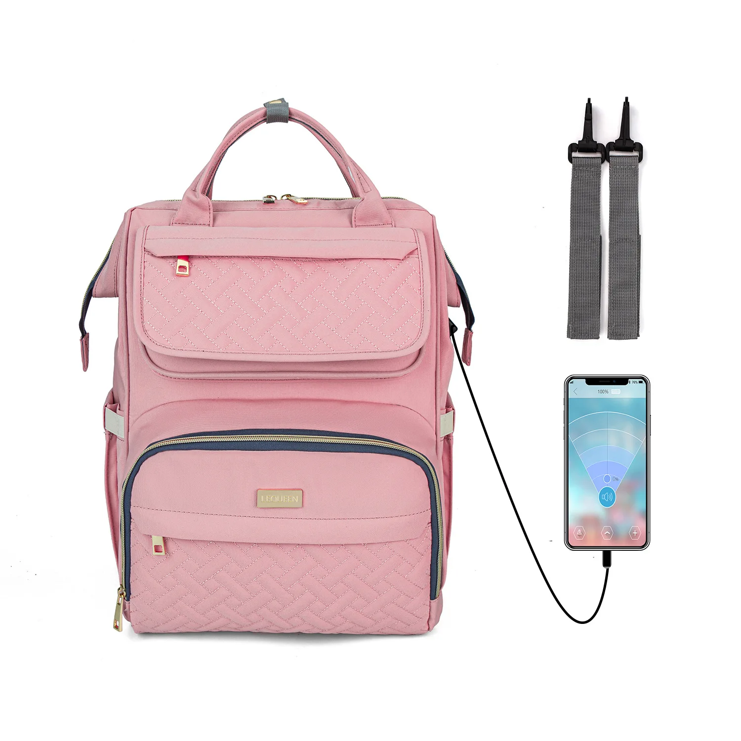 

Factory Wholesale Waterproof baby Nappy storage travel bag High Quality Large Diaper Bag Backpack